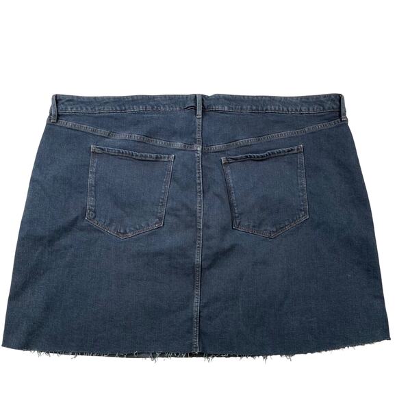 Old Navy Skirt 28 High Rise Secret Slim Pockets Denim Mini Button Fly - Picture 3 of 7